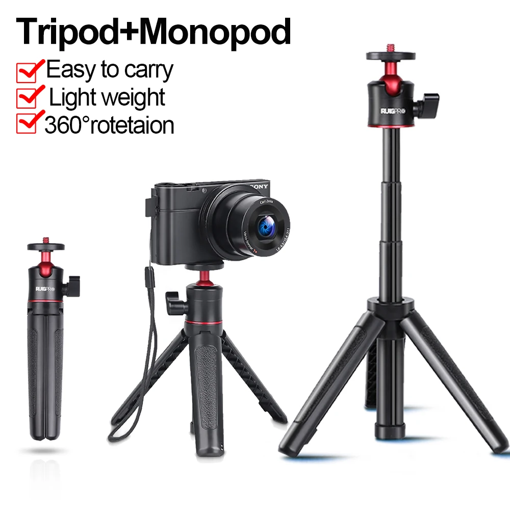 

For Gopro Hero 10 9 8 7 6 5 Black for DJI OSMO Action Extendable Handle Tripod Pocket Pole Mini Selfie Stick for SLR mirrorless