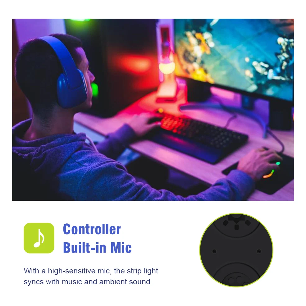 Светодиодная RGB лента для подсветки компьютера адресуемый экран Подвесная лампа