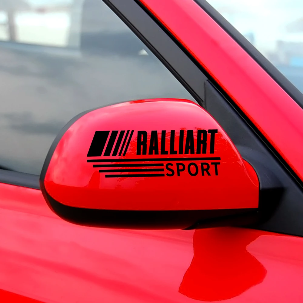 Автомобильные наклейки на зеркало заднего вида для Mitsubishi Ralliart Lancer EX ASX Colt Delica Eclipse