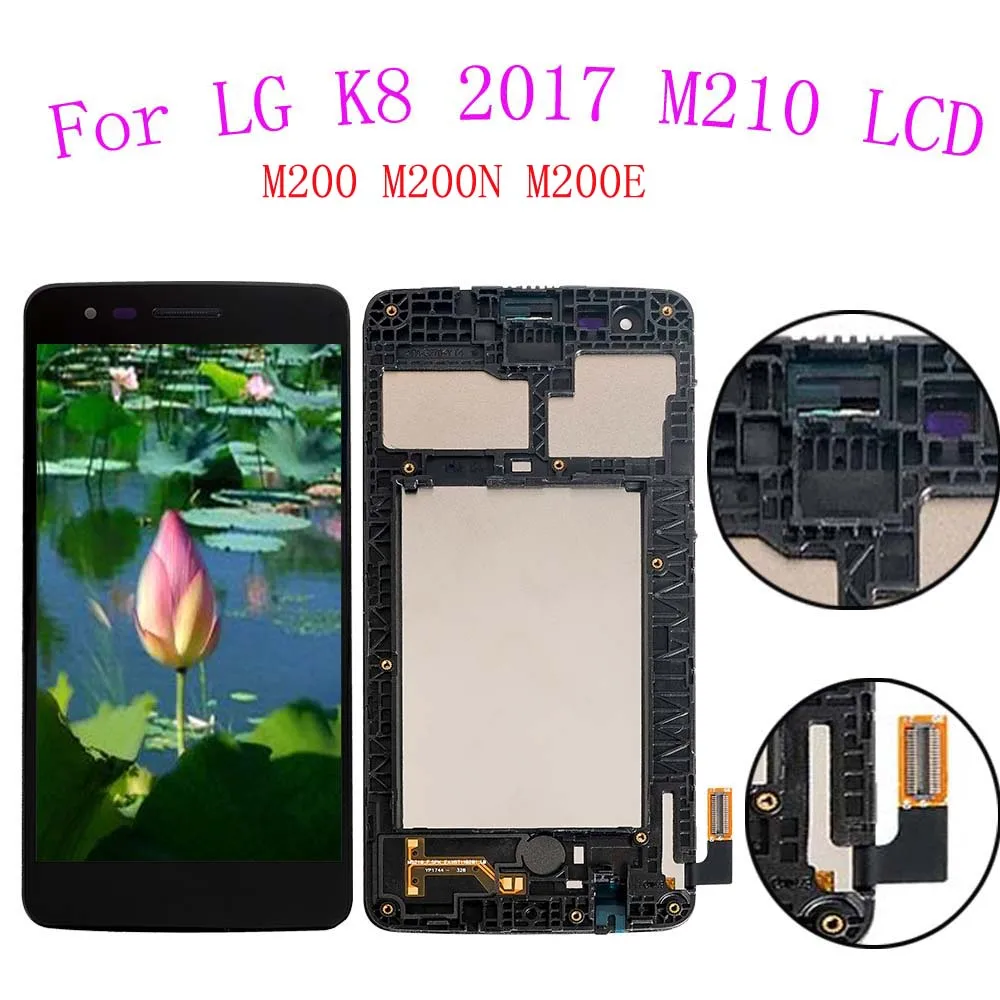 100% тестирование 5 0 3 дюйма Оригинальный ЖК экран для LG K8 2017 M210 M200 M200N M200E Дисплей с