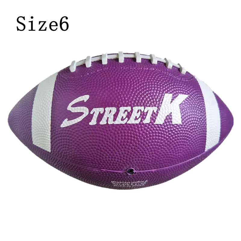 Новый детский резиновый нескользящий износостойкий тренировочный мяч для регби