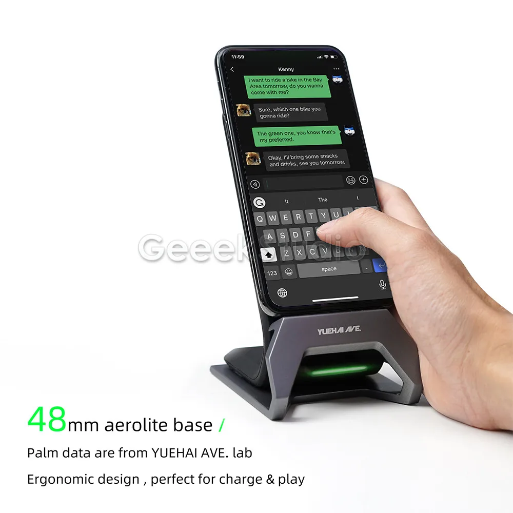 Беспроводное зарядное устройство для SE 2020 11 Pro Max XS Samsung Galaxy S20 Ultra Plus LG Huawei OnePlus 15 Вт |
