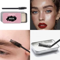 3d feath long lasting eyebrow soap wax dense eyebrow transparent makeup styling gel wax with brushes cosmetics tools for women