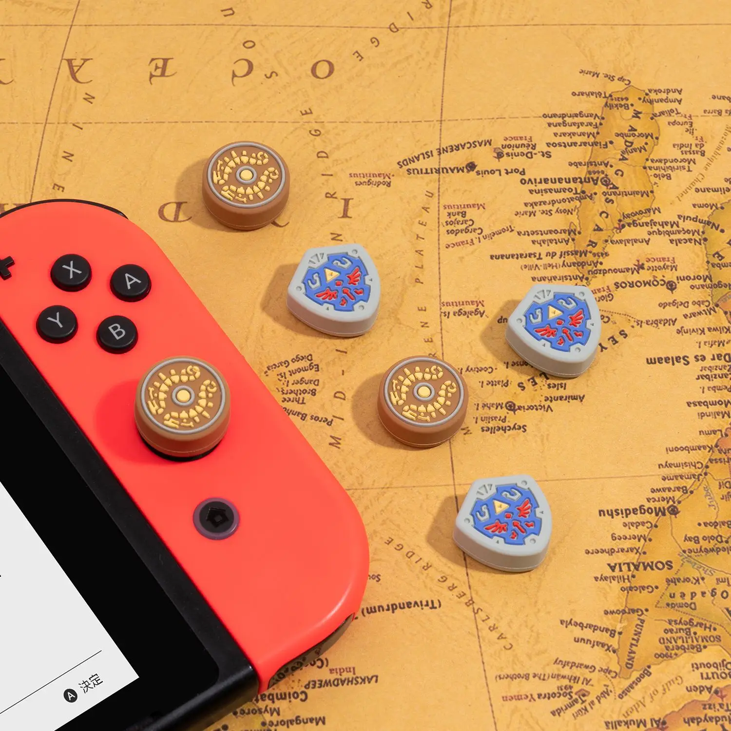 Фото Чехол для джойстика с накладкой на Стик для Zelda Skyward Sword Monster Hunter RISE Nintendo Switch NS Lite Joy-con №4