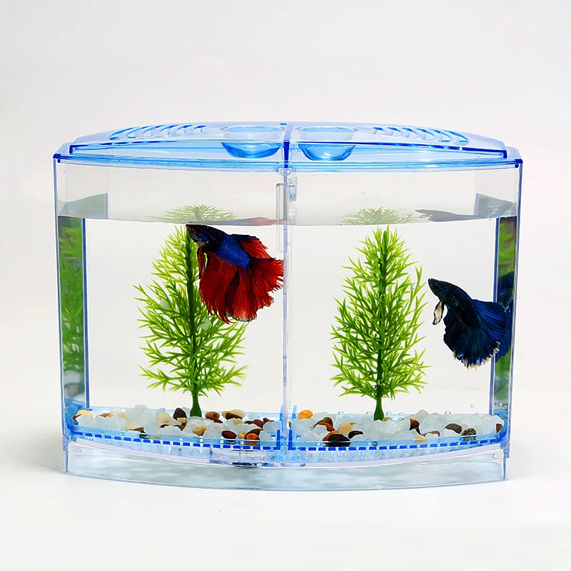 Акриловый мини-аквариум с двумя аквариумами аквариумы инкубатор для рыб коробка