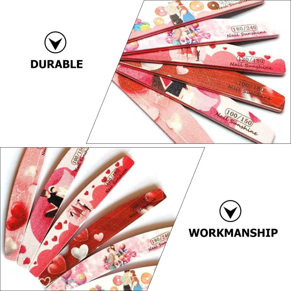 

10pcs Nail Art Pedicure Tool Manicure Polishing Tool for Salon (Random Color)