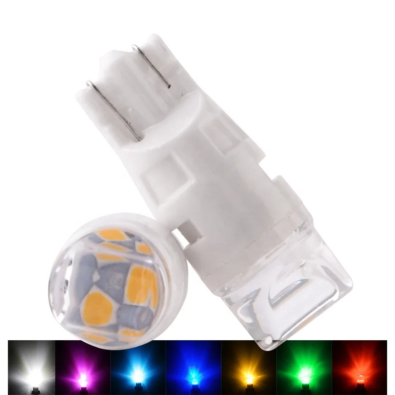 

2/5Pcs Led W5W T10 ceramics Car Light Bulb Auto Automobiles clearance Reading Dome Wedge License Plate Lamp DRL Styling 12v