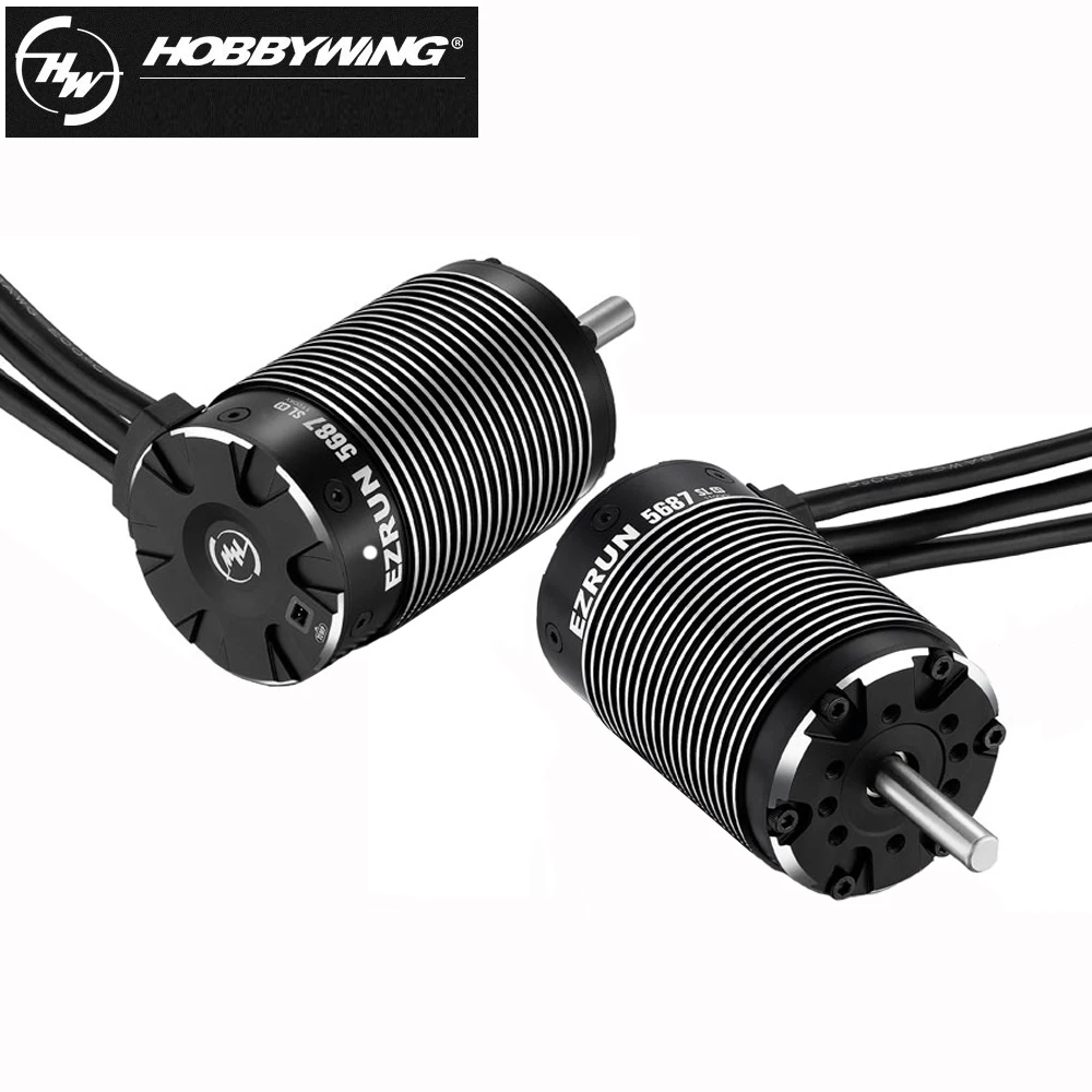 4-полюсный бесщеточный двигатель HobbyWing EZRUN SL 4985-1650KV/5687-1100KV/56113-800KV 3-8S для