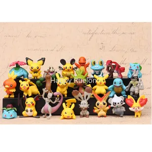 24 шт.компл. 4-5 см аниме игрушки мультфильм Покемон экшн-Фигурки игрушки модель украшения фигурки Stoy кукла для детей рождественские подарки