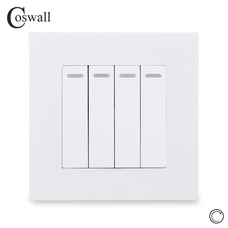 Панель Coswall для ПК в простом стиле 4 клавиши 1 канал сброс импульсный