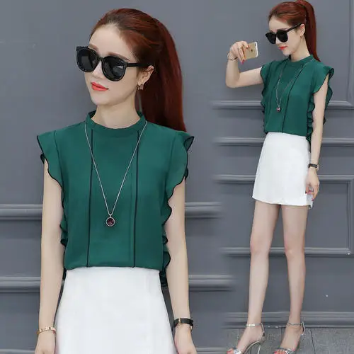

2020 Women Short Sleeve red Shirtmint Top Garment
