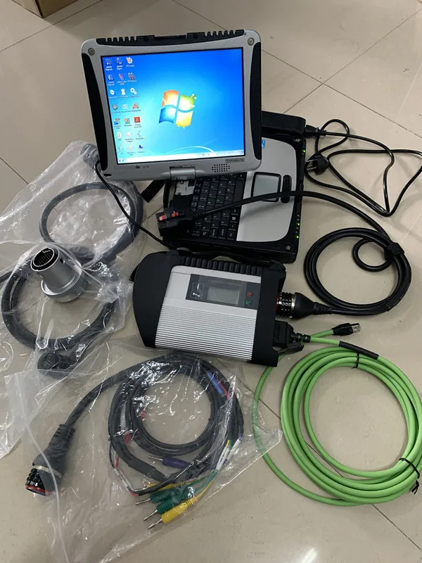 12/2021 MB Compact Diagnose Star C4 +laptop cf19 4GB+SSD Connect SD FULL Software Diagnostic Tool Scanner | Автомобили и