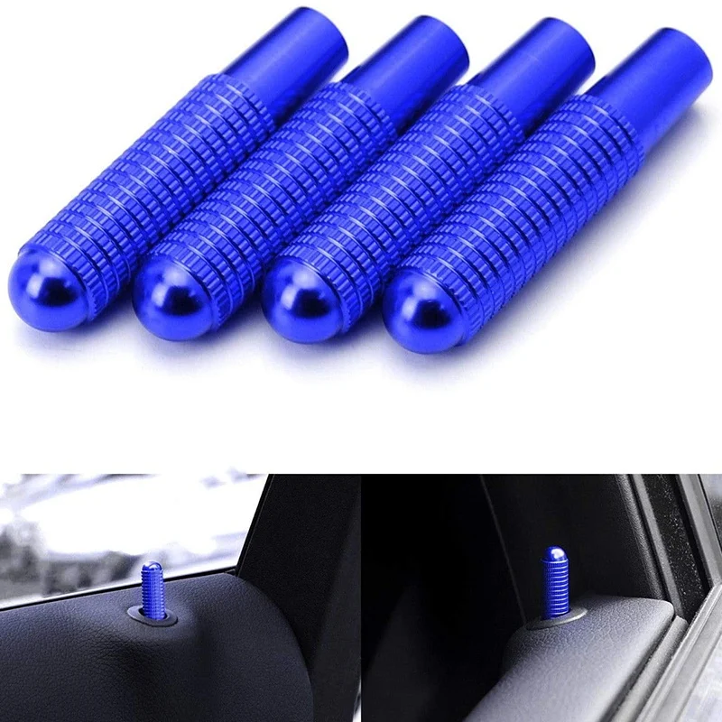 4 шт. синий Алюминиевый болт для замены кнопки замка двери совместимый Mercedes C E S GLC