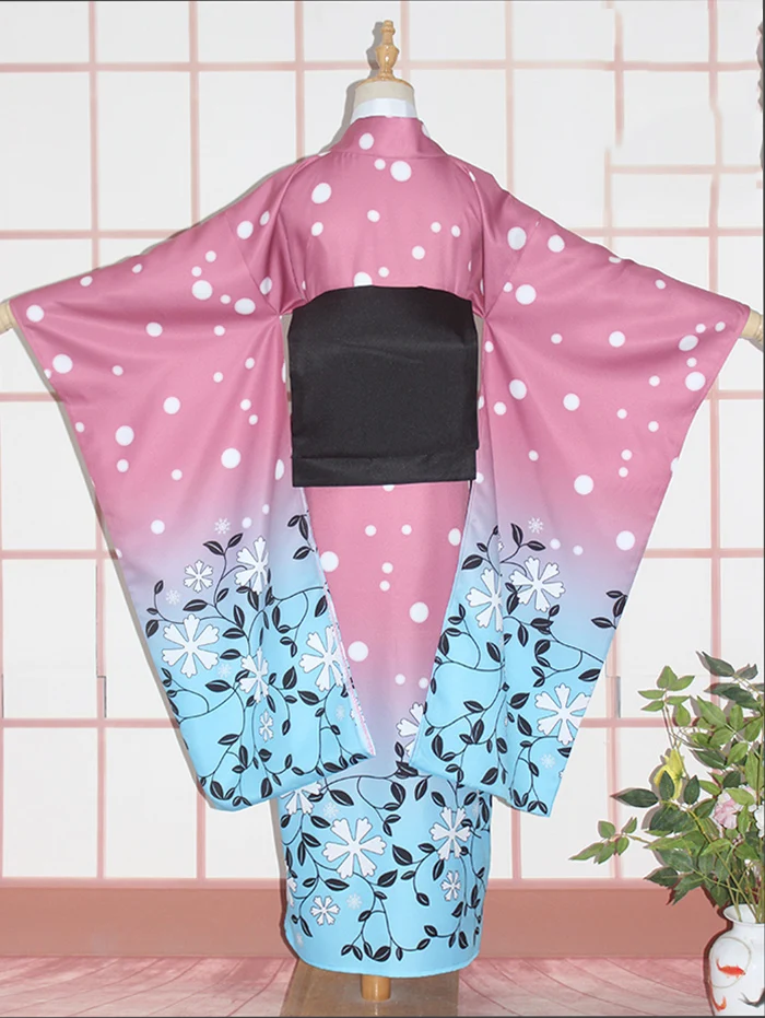 Костюм-кимоно Женский для косплея униформа из аниме убийца демонов no Yaiba Akaza