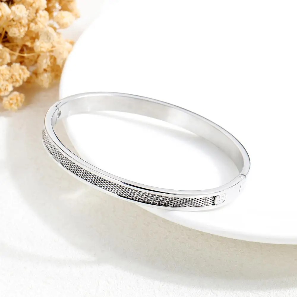 Женский Браслет манжета EyeYoYo 2 цвета нержавеющая сталь свадебный