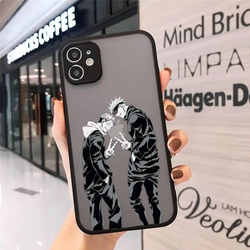 

Jujutsu Kaisen Japan anime Phone Case matte transparent For iphone 7 8 11 12 plus mini x xs xr pro max cover