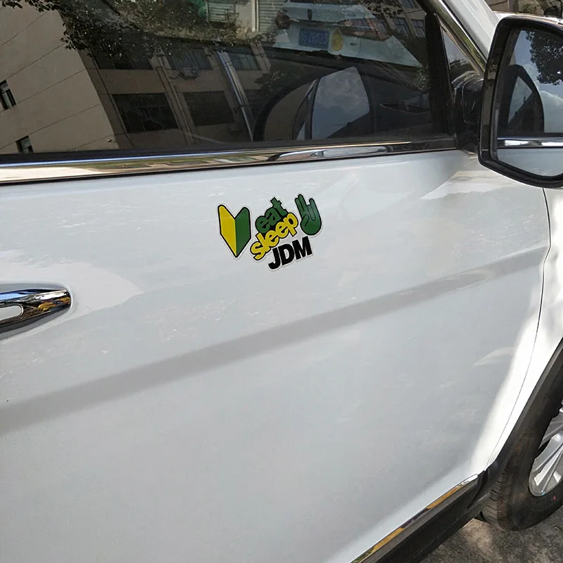 YJZT, 13,1 см* 7,1 см, модная, есть сон, JDM, Спортивная, автомобильная наклейка, наклейка, ПВХ, водонепроницаемая, 13-0256