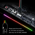 WS2812b RGB Светодиодная лента для ASUS AURA SYNC  MSI Mystic светильник Sync  GIGABYTE RGB Fusion 2,0 (5 В 3-контактные адресные светодиодные разъемы)