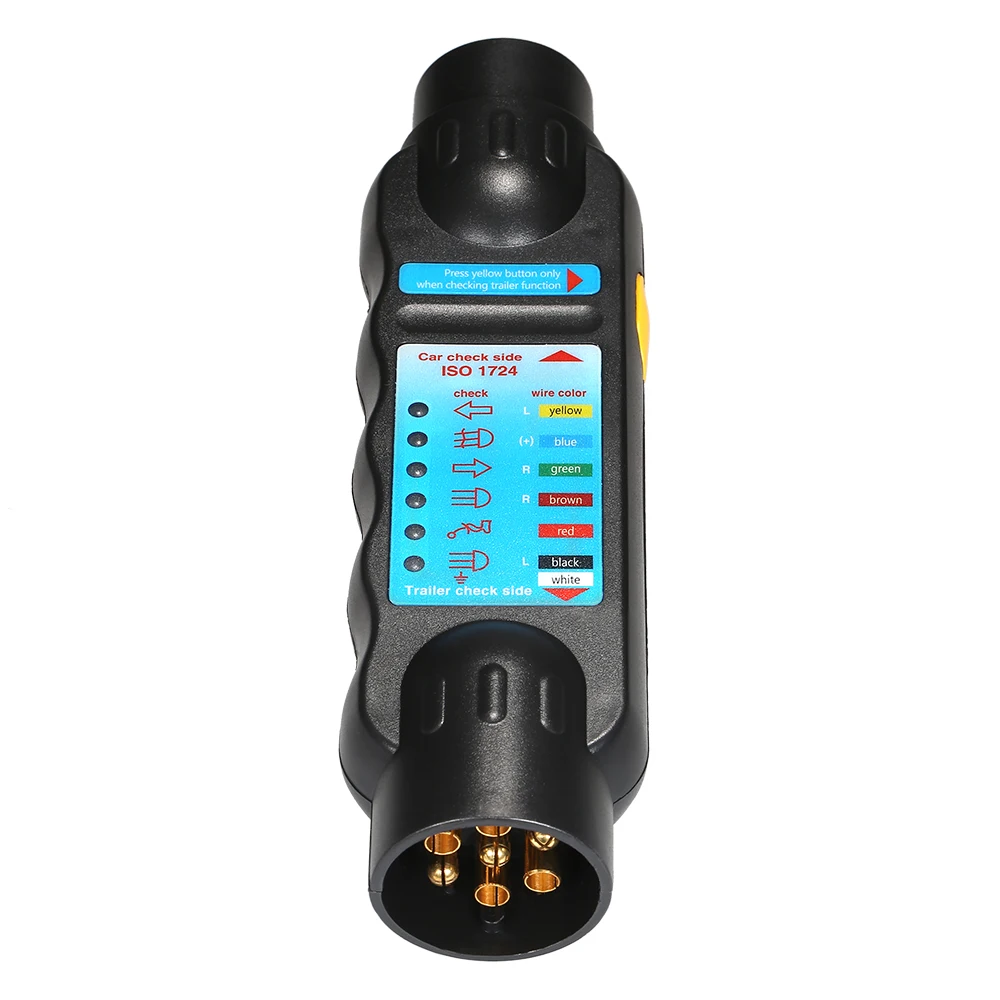 7 Pin буксировочный прицеп светильник тестер караван автомобиль грузовик розетка