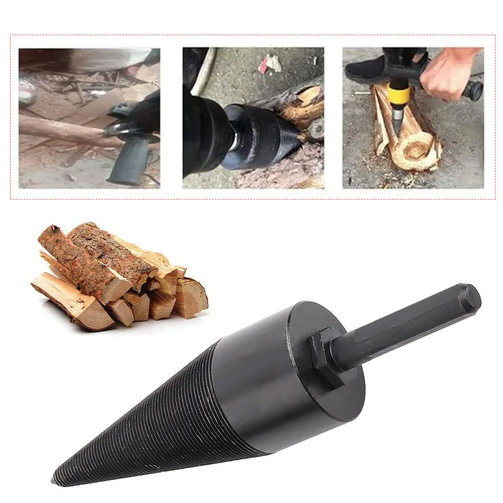 

Wood Splitting Firewood Splitter Machine Drill Wood Cone Reamer Punch Driver Step Drill Bit Split Woodworking Drilling Tools