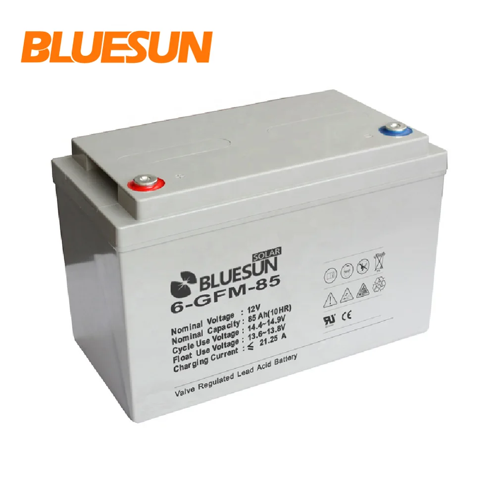 

Bluesun deep cycle rechargeable solar battery 12v 20ah 50ah 80ah 100ah lead acid battery