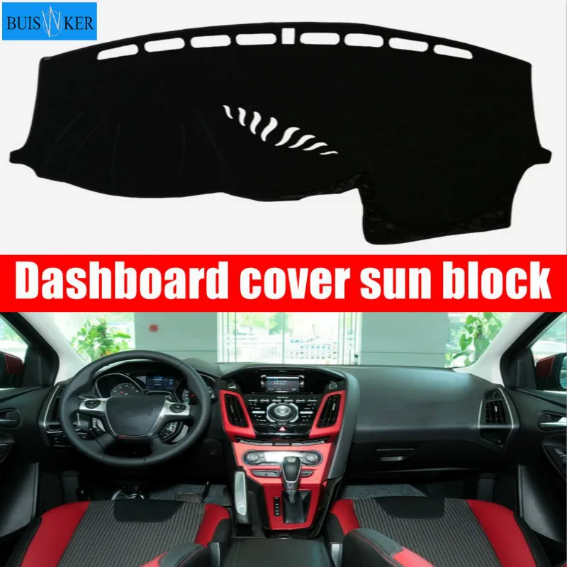 

Car Dashboard Covers Mat Avoid Light Pad Sun Shade Carpets Protector LHD For Ford Focus 3 MK3 2012 2013 2014 2015 2016 2017 2018