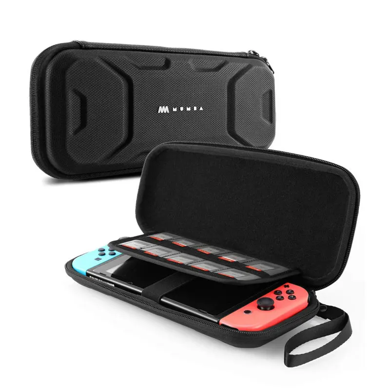 Black Чехол для консоли nintendo Switch Mumba ультратонкий жесткий чехол для переноски для консоли nintendo Switch с 10 картриджами-черный - Цвет: Black