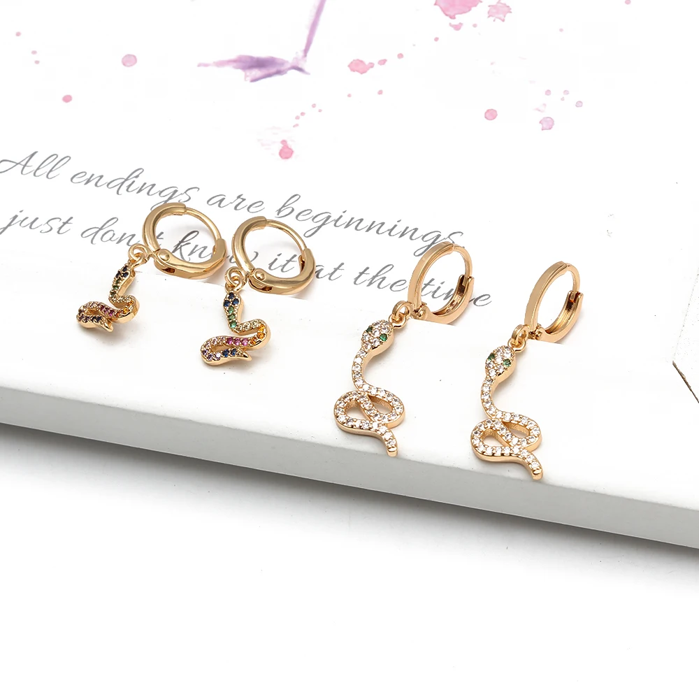 Висячие серьги с микро паве в виде облака милые подвески змеи хвоста Русалочки