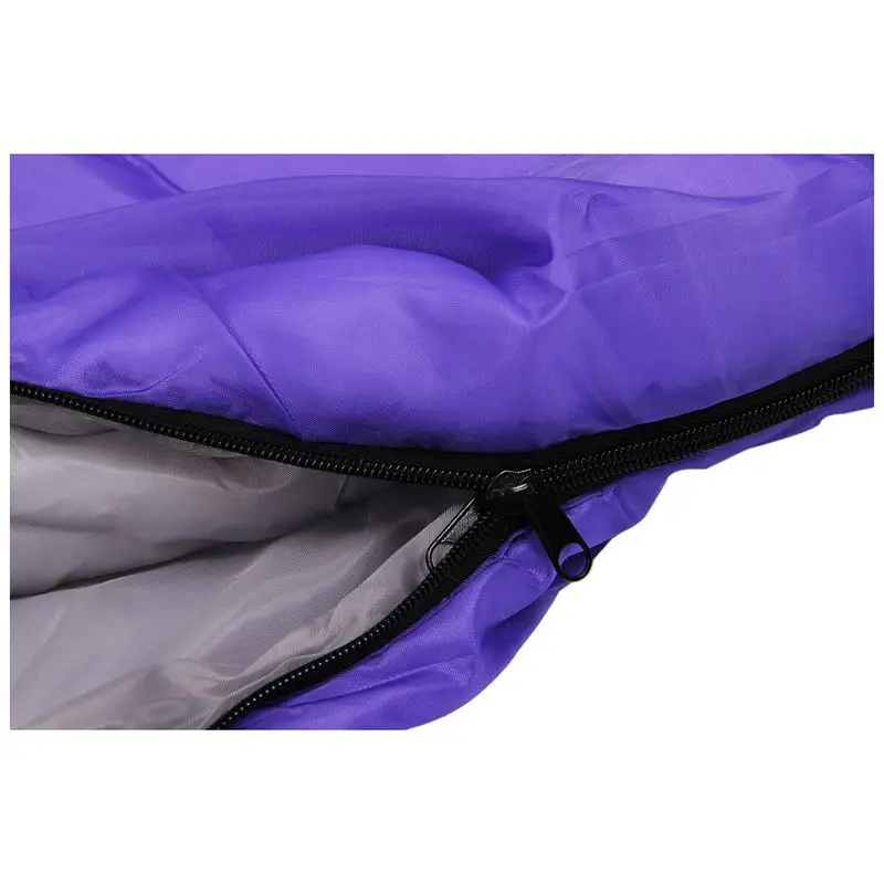 

Quality Adult Single Camping Waterproof Suit Case Envelope Sleeping Bag Purple