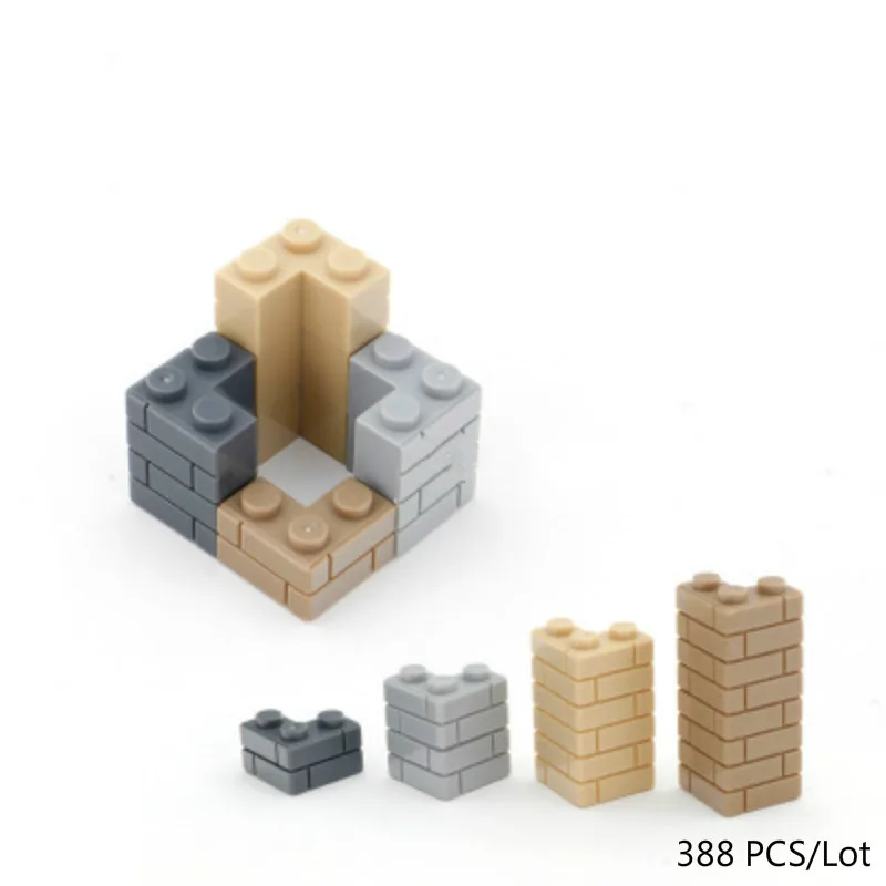 Конструктор сделай сам толстые настенные фигурки кирпичи 1 + 2 точки 388 шт./лот