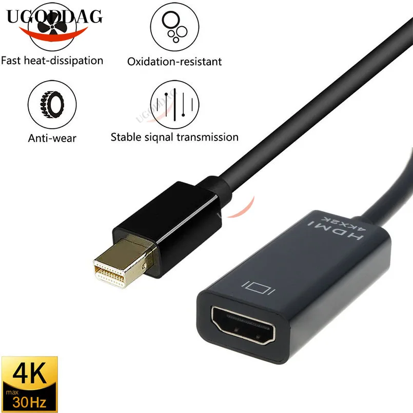 Кабель Mini Displayport-HDMI 4K 1080P ТВ-проектор конвертер DP Thunderbolt-HDMI для Apple Macbook Air Pro |