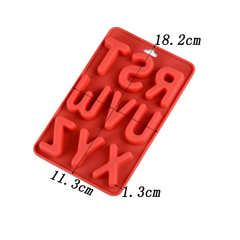 YIWUMART A-Z английские буквы шоколадная Форма Кухонный поднос для мороженого