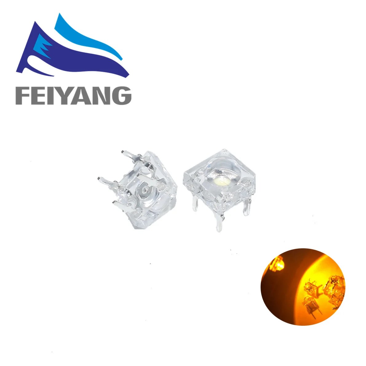 Светодиодные Автомобильные лампы 100 шт. 5 мм красный зеленый синий белый желтый