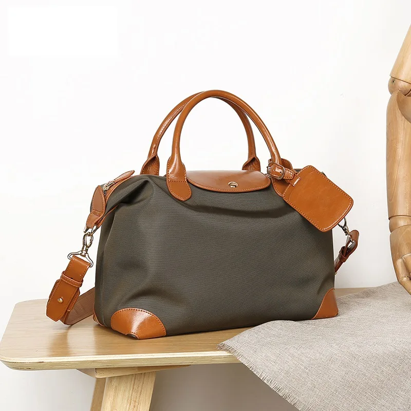 

Commuting 2020 new style messenger bag Longxiang bag tote bag women's large capacity single shoulder bag fashion simple nylon