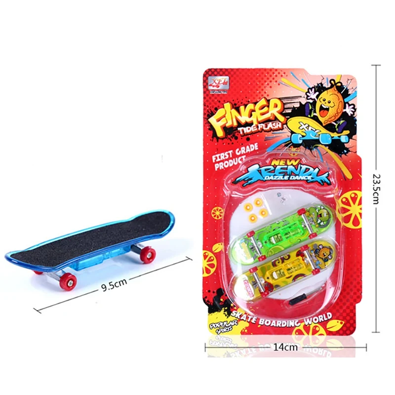 2 шт./компл. светодиодный мини скейтборд Профессиональный палец грифы скейт игрушки подарки скутер для