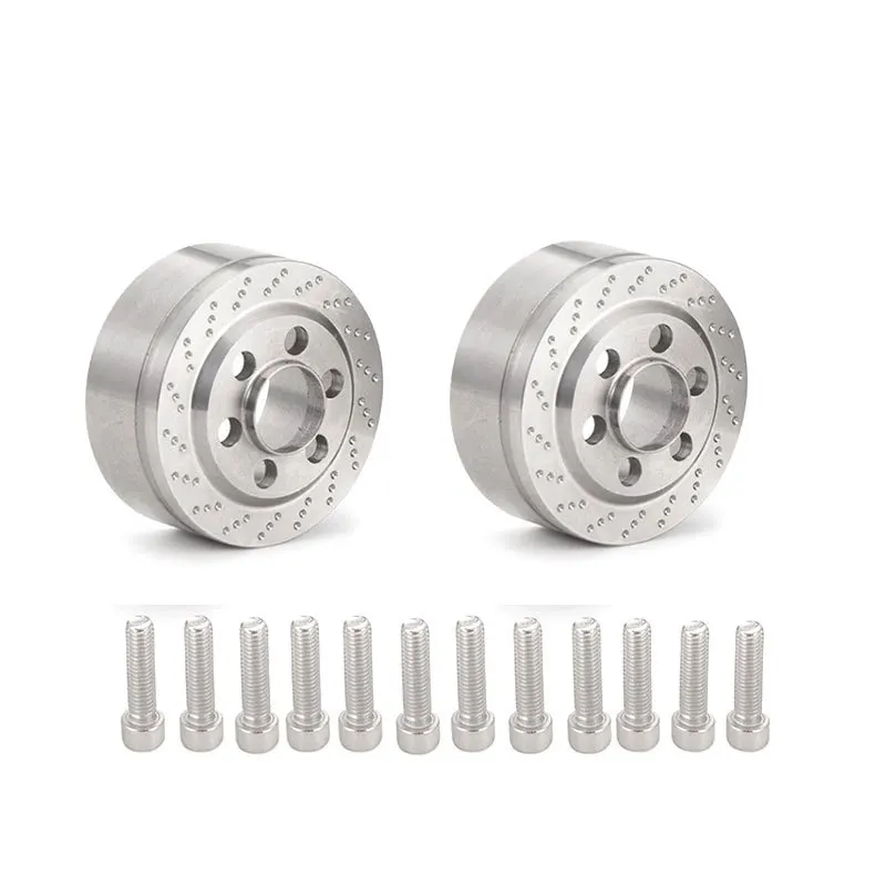 

Горячая Распродажа медь Zilver Geanodiseerd Remschijf Gewichten Voor 1,9 2,2 дюймов Wiel TRX4 TRX6 Axiale SCX10 90046 AXI03007
