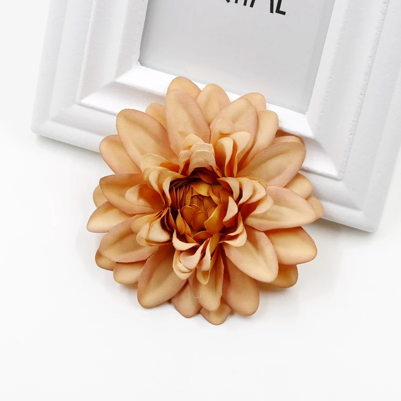 Искусственный цветок Далии 2 шт. 10 см головы хризантема искусственный для свадьбы