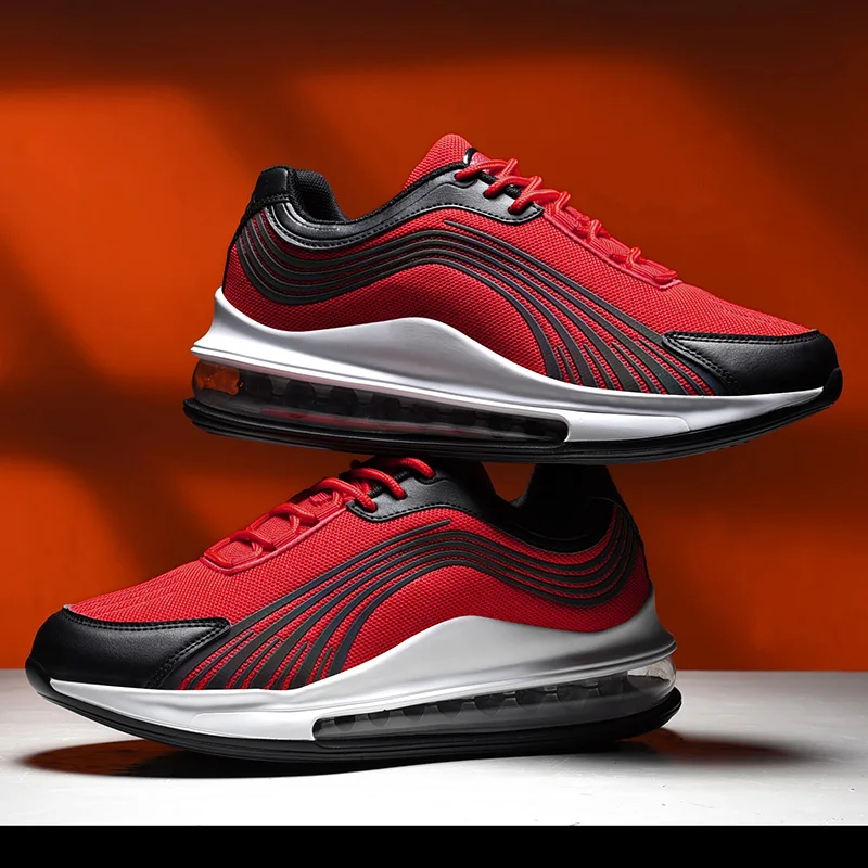 Дышащие Для мужчин повседневные кроссовки с верхом из сетчатого материала