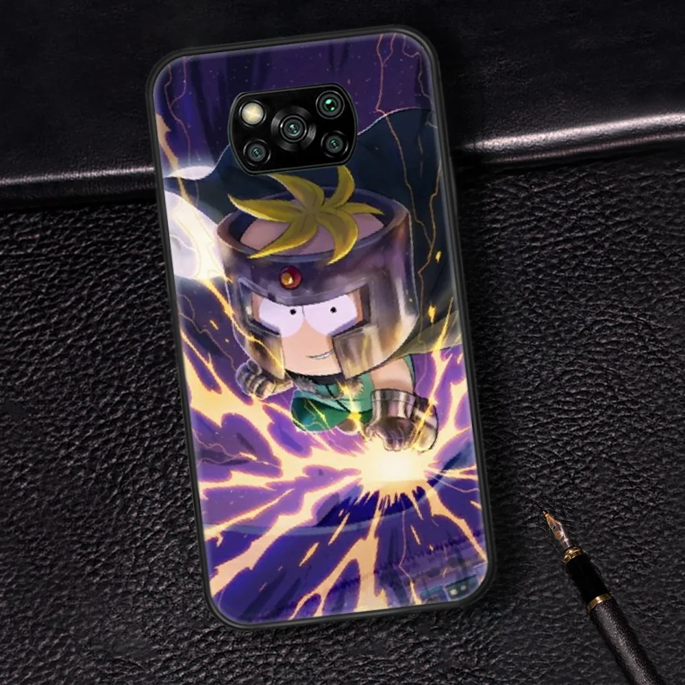 

South-Park Anime Phone Case Cover Hull For Xiaomi Mi A2 A3 8 9 SE 9T 10 10T Lite Pro Ultra Poco X3 black Bumper Silicone Hoesjes