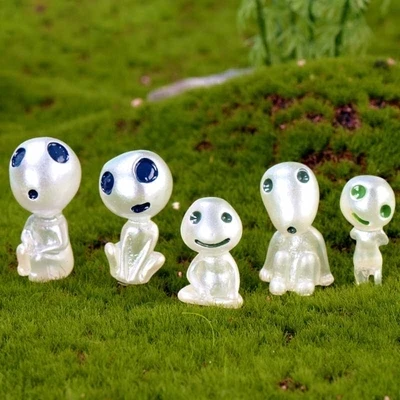 

10PCS Glow In The Dark Toy Elves Forest Guardian Aquarium Flower Ornaments Glow In The Dark Tree Elf Alien Garage Kits Soulmates