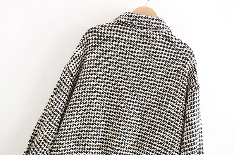 Женская твидовая куртка в клетку с бахромой | одежда