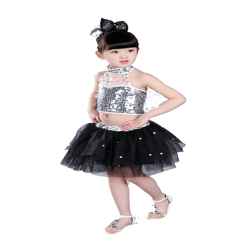 

Sequin Children Performance Costumes Jazz Dance Cheerleading Boys and Hirls Hip hop Streetwear