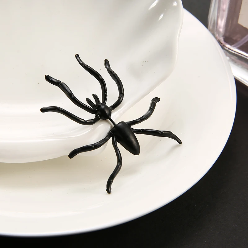 1 шт. панк черный паук крупные серьги готические Преувеличенные насекомое
