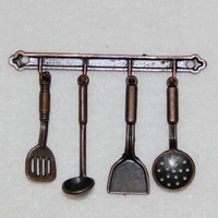 112 miniature simulation mini cutlery set dollhouse mini fork knife spoon miniature tableware cookware doll accessories