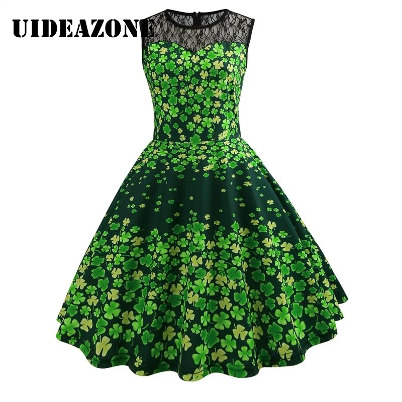 Женские винтажные платья 50-60 лоскутное винтажное платье с цветочным кружевом