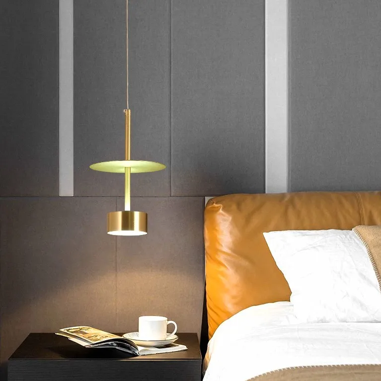 Европейский латунный светильник Роскошная лампа для спальни Современная