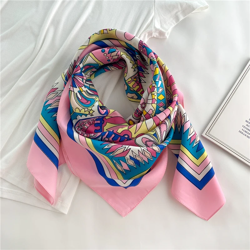 Женский платок с квадратным вырезом модный бандана роскошный брендовый