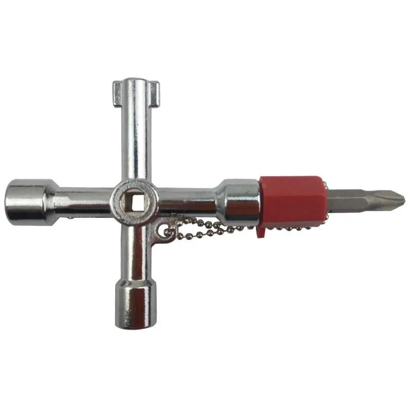 Multifunction 4 In 1 Universal Cross Key Square Wrench Keys Screwdriver For Repair Gas Electric Meter Cabinets Hand Tool | Инструменты