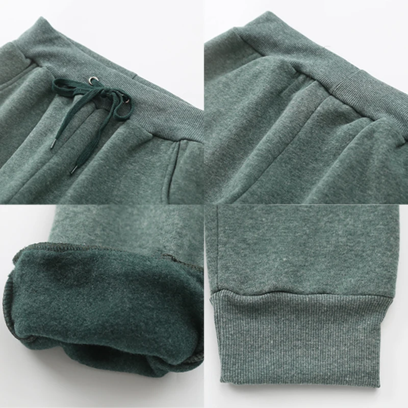 Женские спортивные брюки с эластичной резинкой на талии повседневные Бархатные