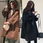 Женский свободный Тренч, яркий Элегантный Модный шикарный Универсальный Тренч с карманами в Корейском стиле ретро для отдыха, простые женские пальто